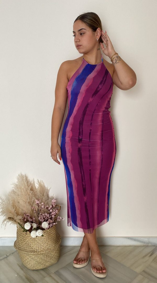 Vestido de tul morado