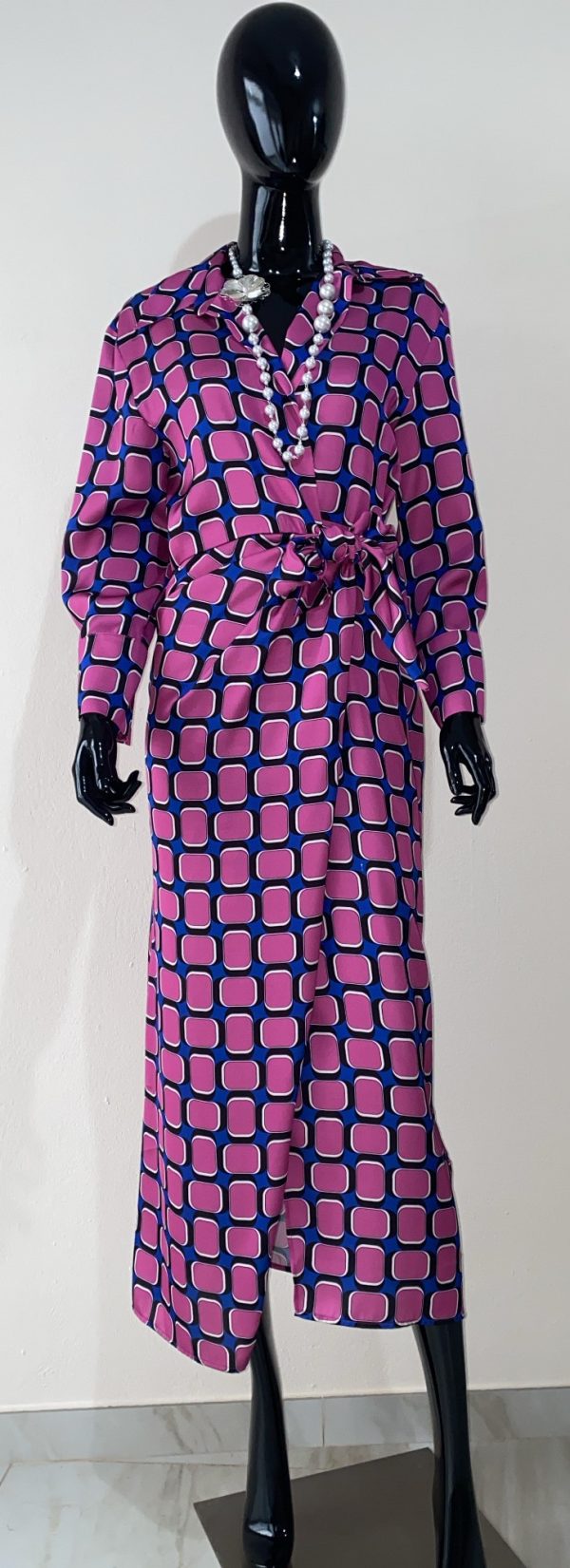 Vestido rectángulos rosas - Imagen 2