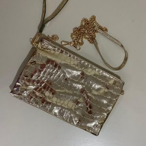 Cartera de mano con reflejos brillantes