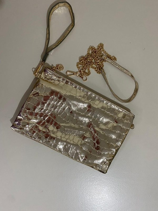 Cartera de mano con reflejos brillantes