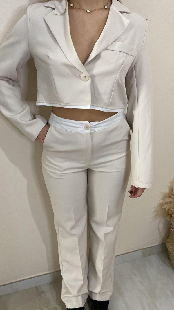 Conjunto traje de chaqueta con ribetes - Imagen 2