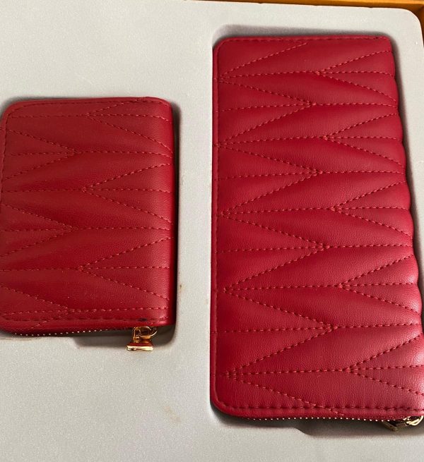 Juego de cartera y tarjetero varios colores