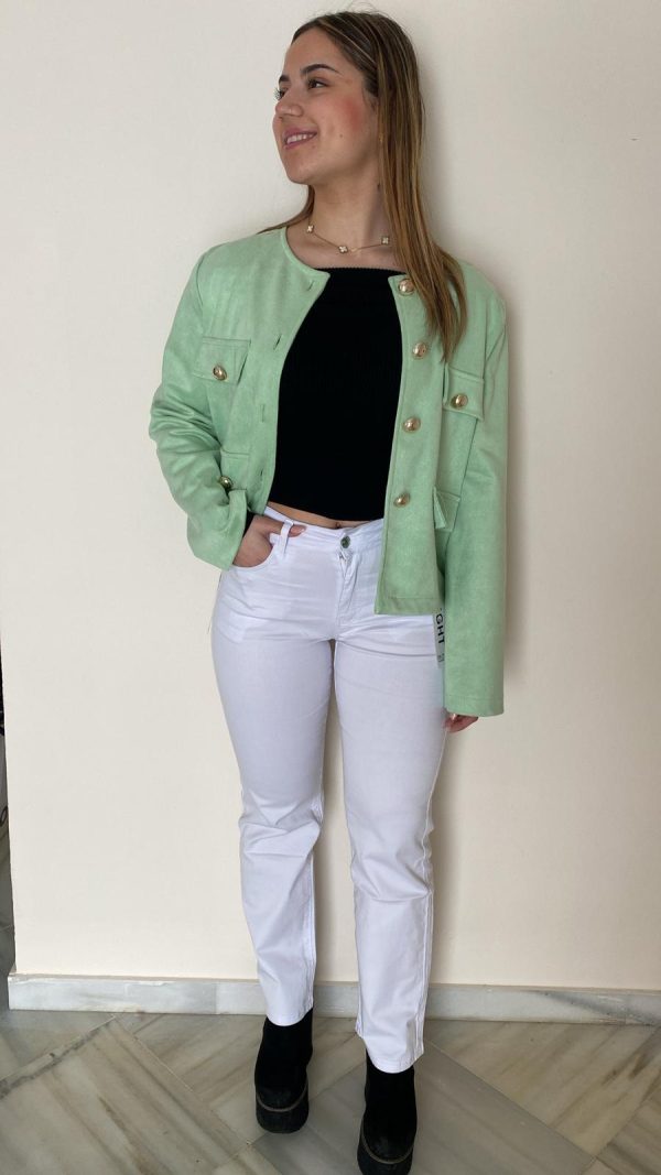 Vaquero blanco recto - Imagen 2