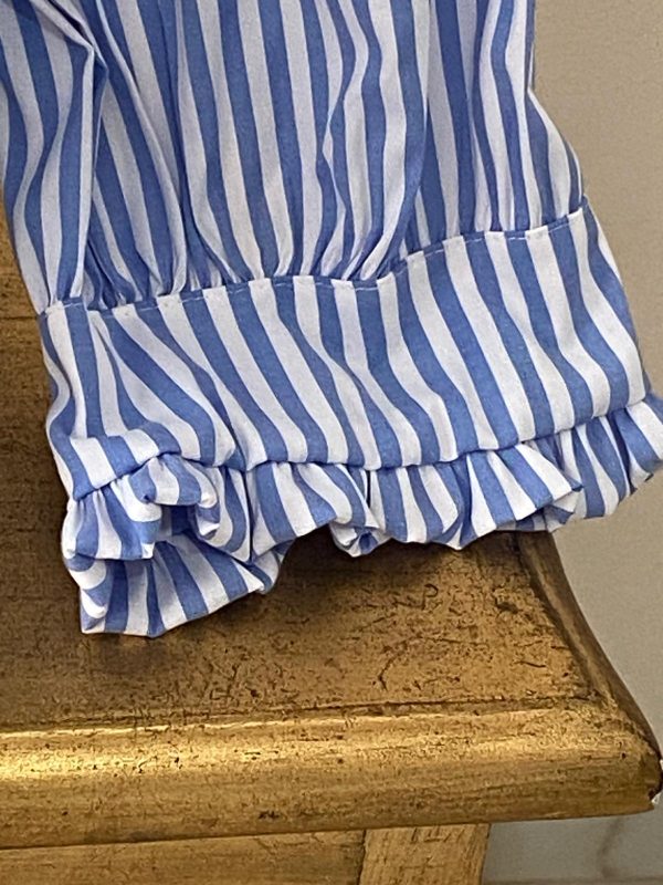 Camisa celeste con rayas blanca - Imagen 3