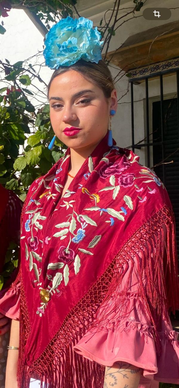 Mantón de flamenca modelo Carla - Imagen 3