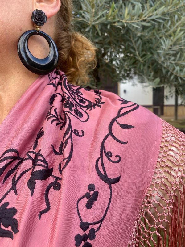 Mantoncillo de flamenca modelo Gabriela maquillaje - Imagen 2