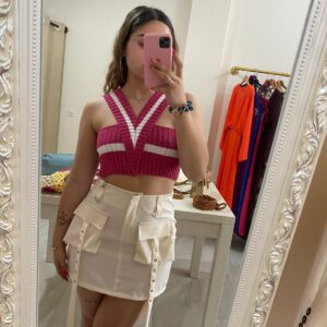 Falda cargo en beiges