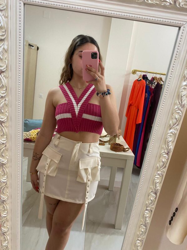 Falda cargo en beiges