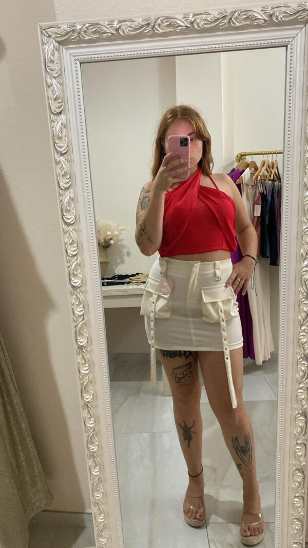 Falda cargo en beiges - Imagen 3