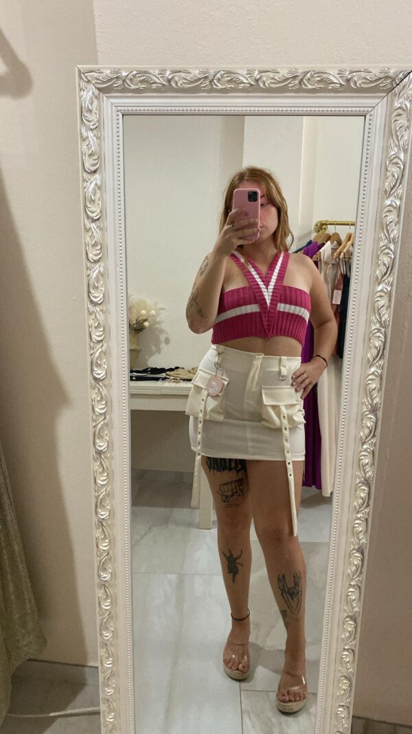 Falda cargo en beiges - Imagen 4