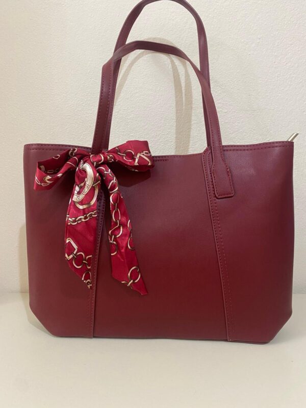 Bolso polipiel burdeos - Imagen 2