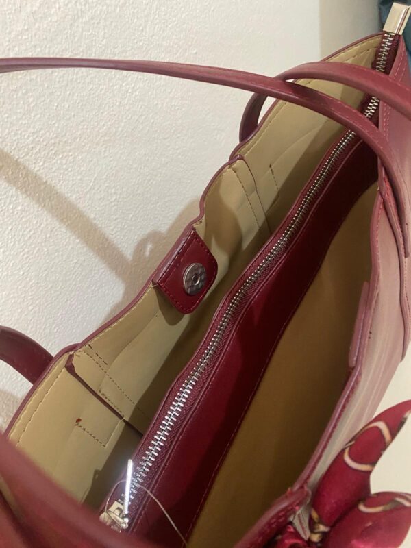 Bolso polipiel burdeos - Imagen 3