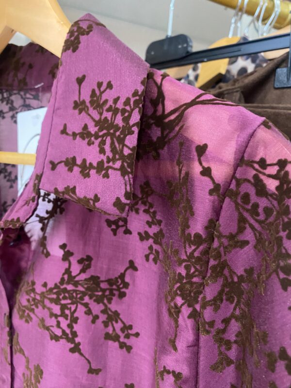 Blusa Burdeos camisera - Imagen 2