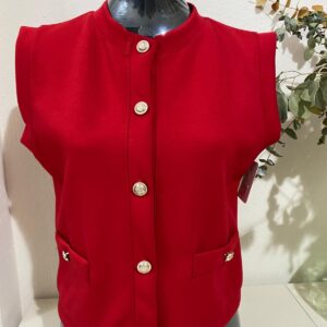 Chaleco botón dorado