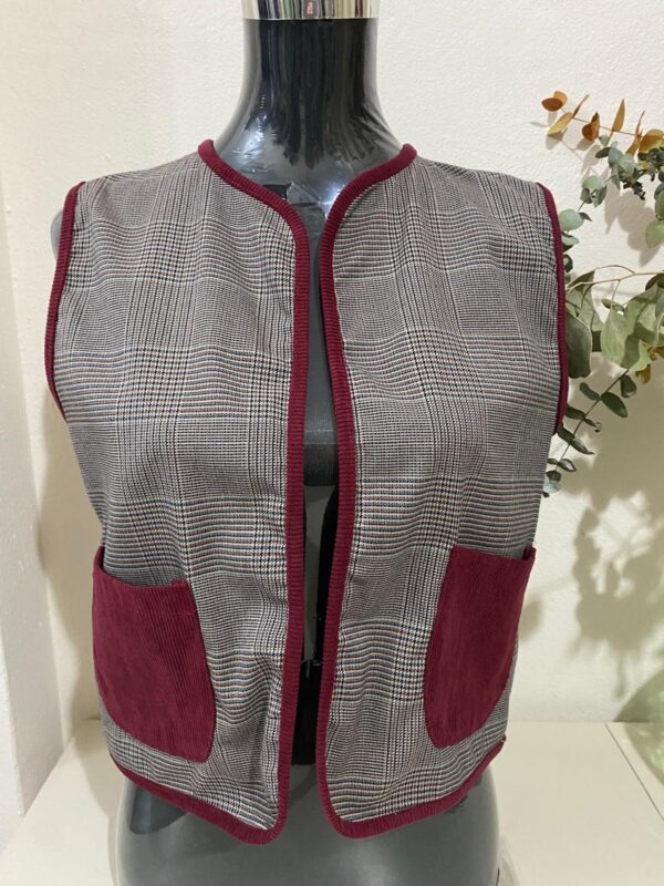 Chaleco pata de gallo