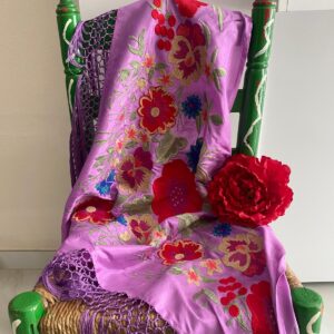 Mantoncillo de flamenca modelo Manuela con rojo