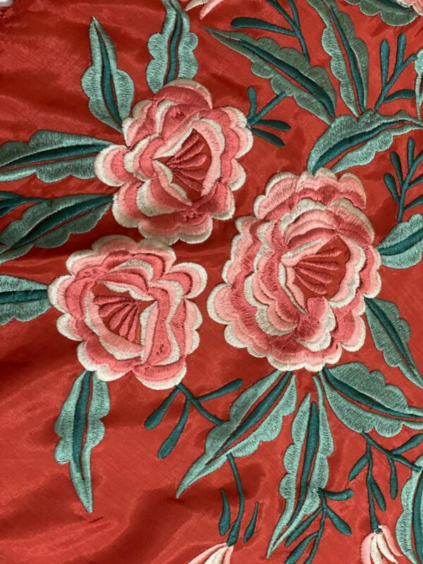 Mantoncillo de flamenca modelo Luz con naranja - Imagen 3