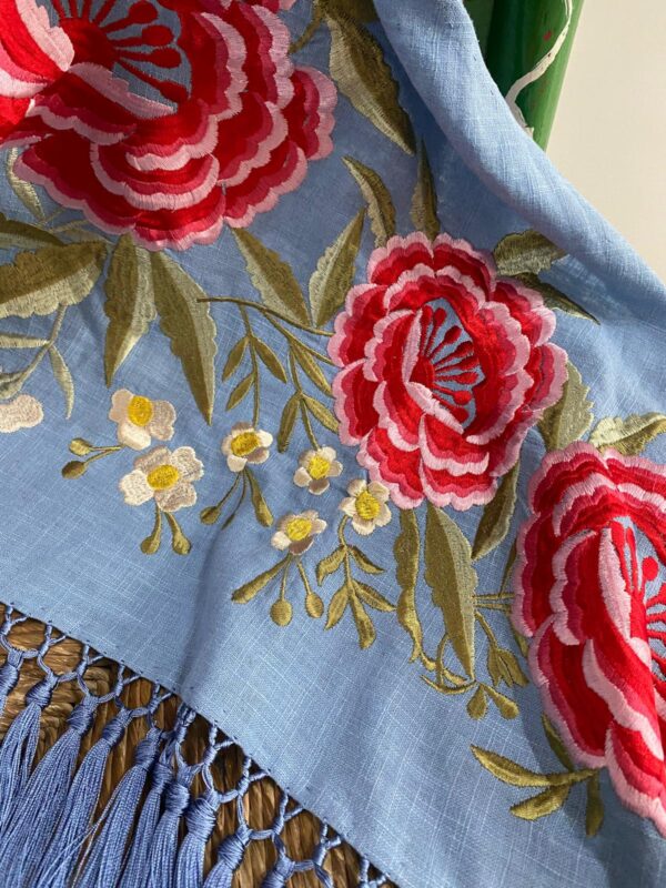 Mantoncillo de flamenca modelo Marina ducado - Imagen 2