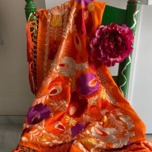 Mantoncillo de flamenca modelo Marta en naranja