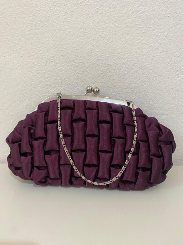 Bolso de tela satinada