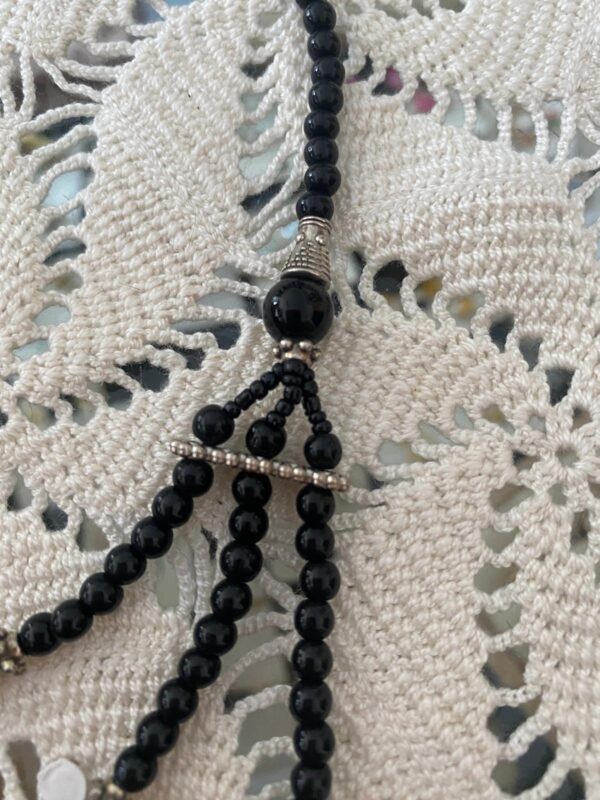 Collar negro azabache corto - Imagen 3