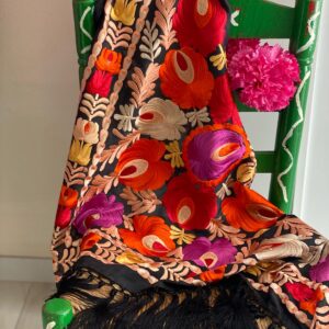 Mantoncillo de flamenca modelo Marta en negro