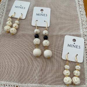 Pendientes de hueso