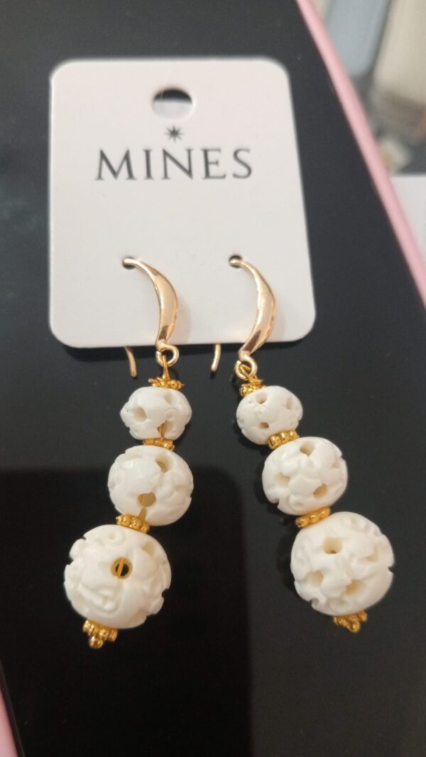 Pendientes de hueso - Imagen 2