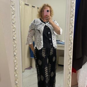Rebeca de hilo blanco