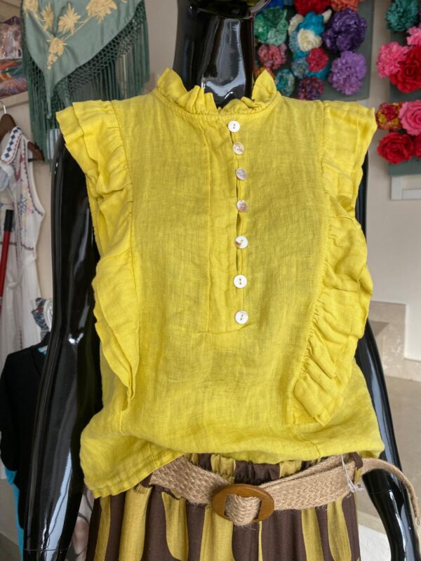 Blusa puro lino - Imagen 4
