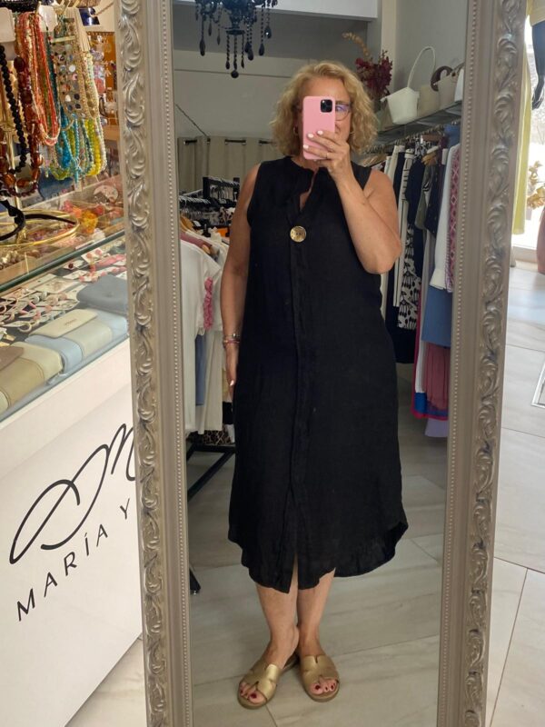 Vestido lino 100% - Imagen 2